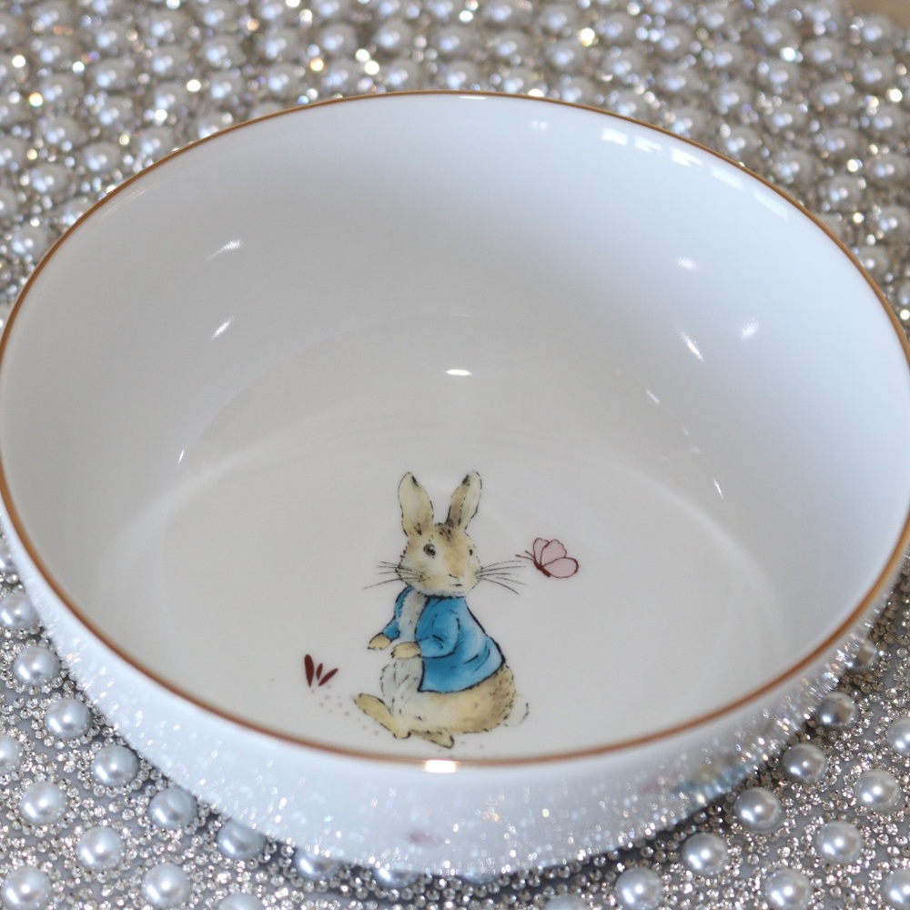 BEATRIX POTTER PETER BUNNY RABBIT EASTER CEREAL SOUP BOWLS - S/4 - NEW